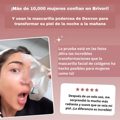 Mascarilla de Biocolágeno BRIVORI - Consigue una piel más suave y joven