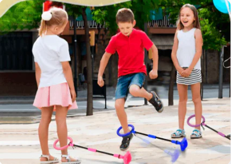 JUGUETE SALTADOR CON LUCES LED BABY DOM