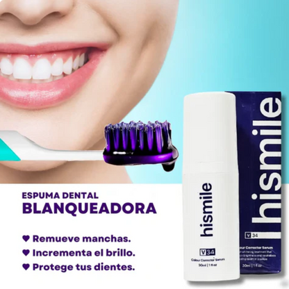 Espuma De Dientes Blanqueadora V34 Hismile