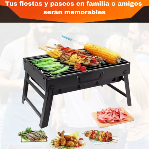 Súper asador portátil a carbón