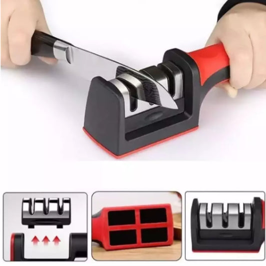 Afilador Cuchillo Ergonómico Acero Inoxidable Sharpener