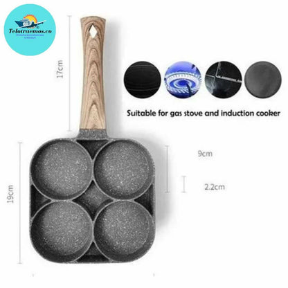 SARTÉN ANTIADHERENTE 4 COMPARTIMENTOS MU